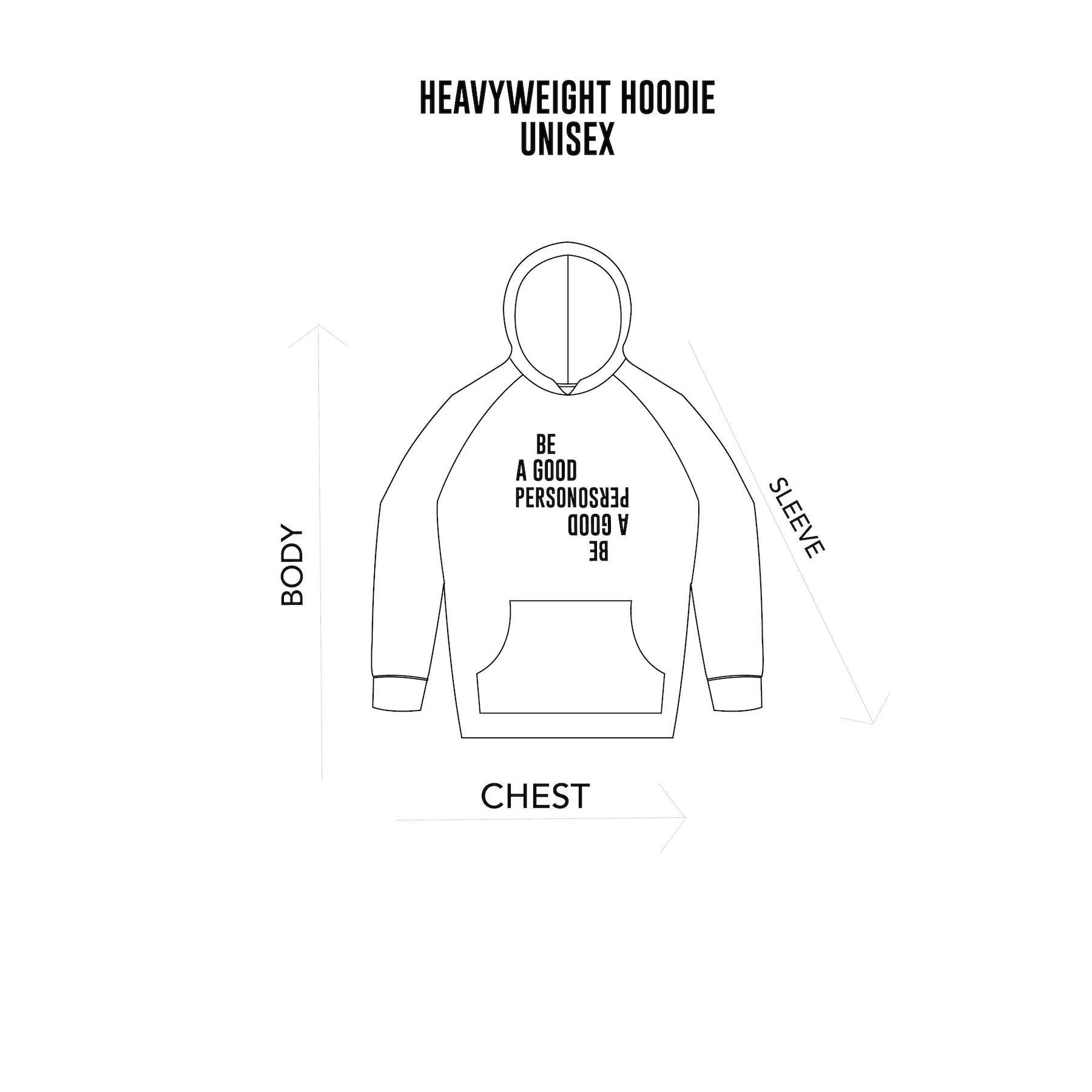 Reflection Heavyweight Hoodie - Black