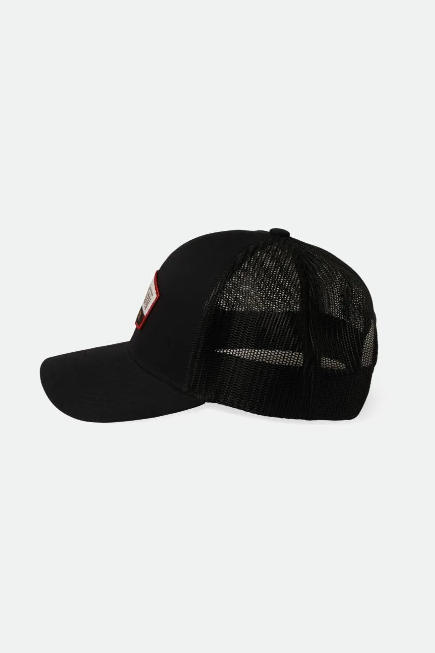 Regal Netplus Trucker Hat - Black/Black Brixton