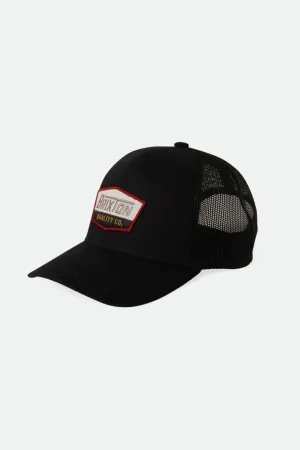Regal Netplus Trucker Hat - Black/Black Brixton