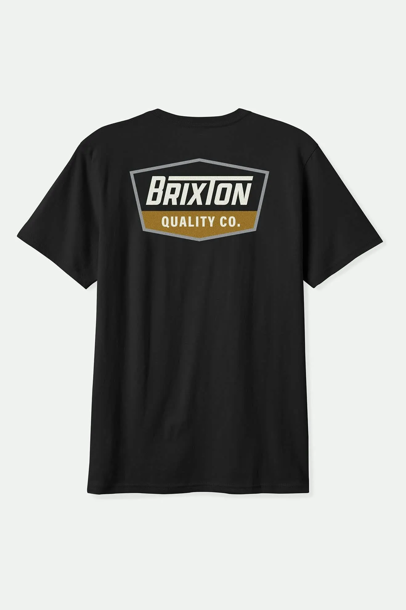 Regal S/S Standard T-Shirt - Black/Off White/Metal Bronze Brixton