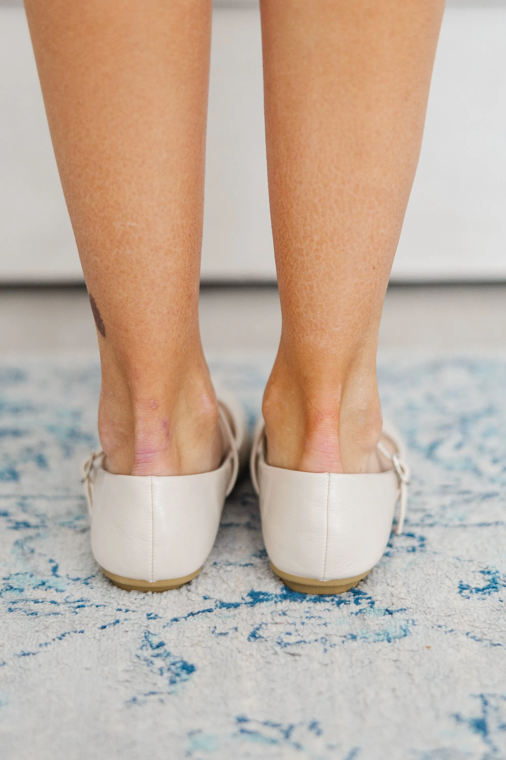 Reinvent Yourself Ivory White Flats