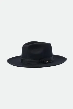 Reno Fedora - Black/Black Brixton