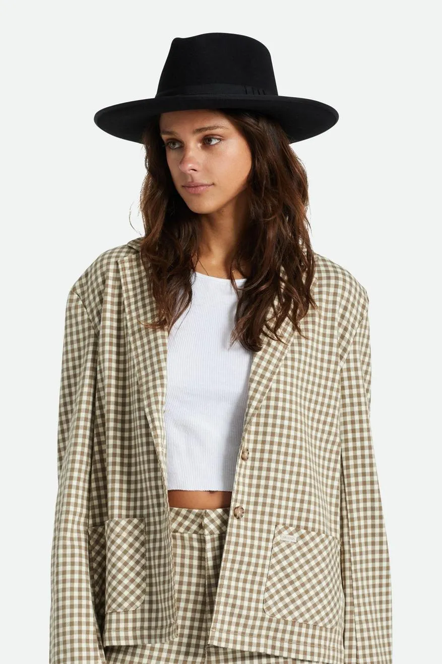 Reno Fedora - Black/Black Brixton