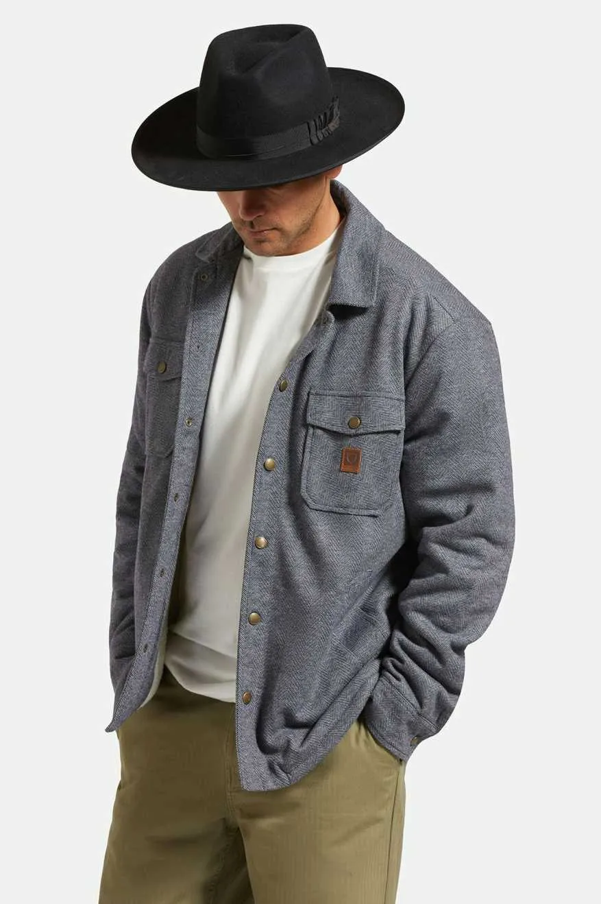 Reno Fedora - Black/Black Brixton