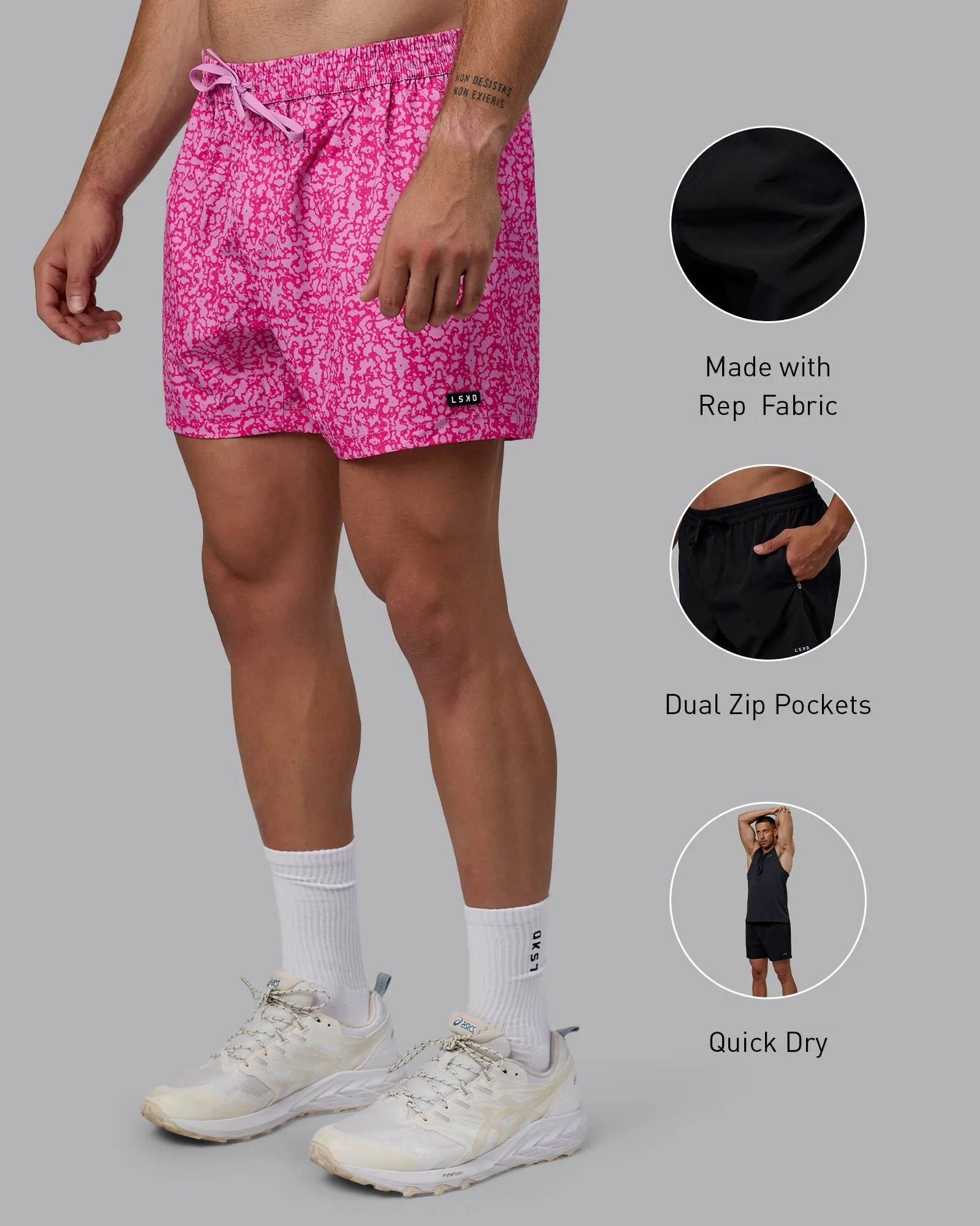 Rep 5" Performance Short - Patina Pastel Orchid