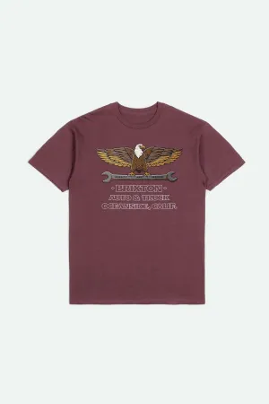 Repair S/S Standard T-Shirt - Mahogany Worn Wash Brixton