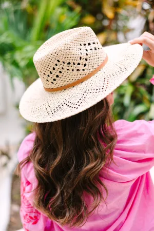 Rest And Relax Ivory White Straw Hat