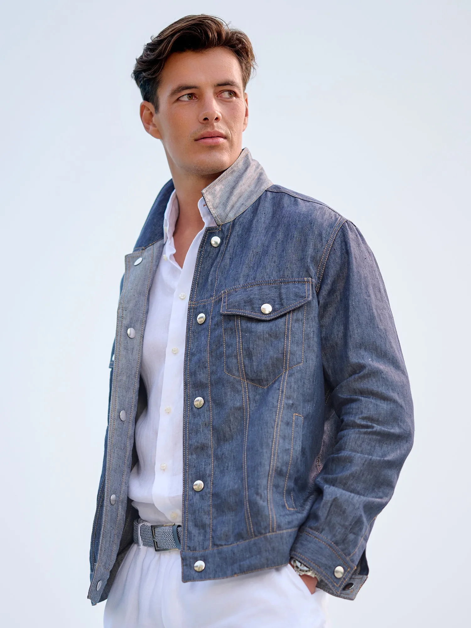 Reversible Linen Jacket