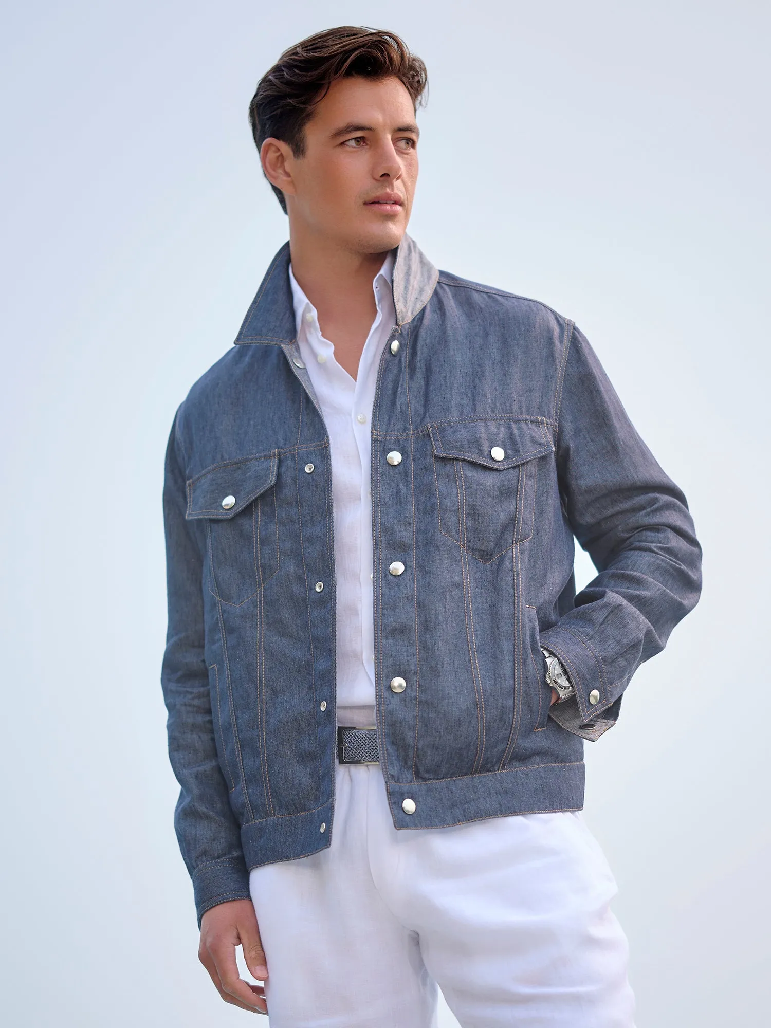 Reversible Linen Jacket