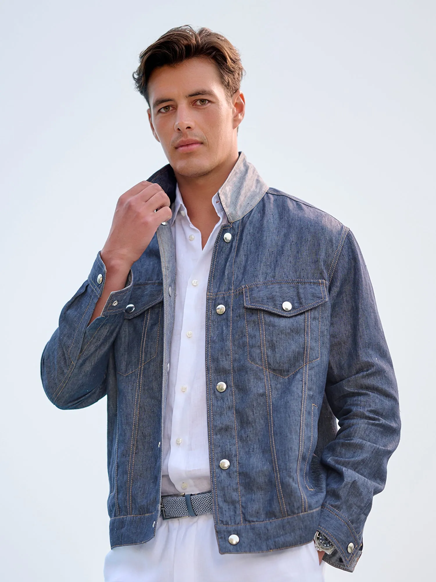Reversible Linen Jacket
