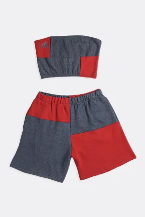 Rework Adidas Patchwork Sweatshorts Set - M Frankie