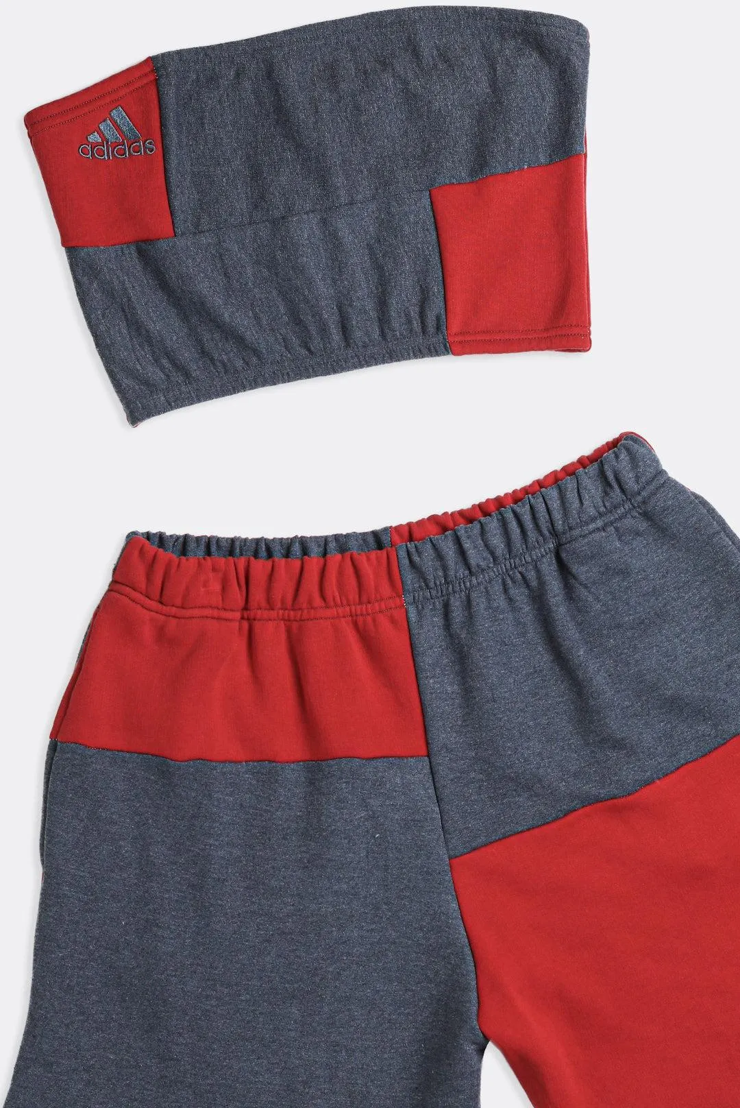 Rework Adidas Patchwork Sweatshorts Set - M Frankie