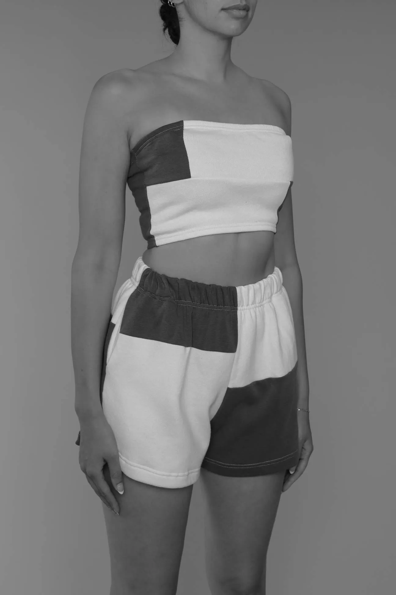 Rework Champion Patchwork Mini Sweatshorts Set - XS, S, M, L Frankie