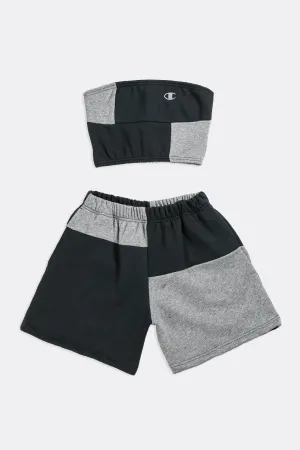 Rework Champion Patchwork Sweatshorts Set - XS Frankie