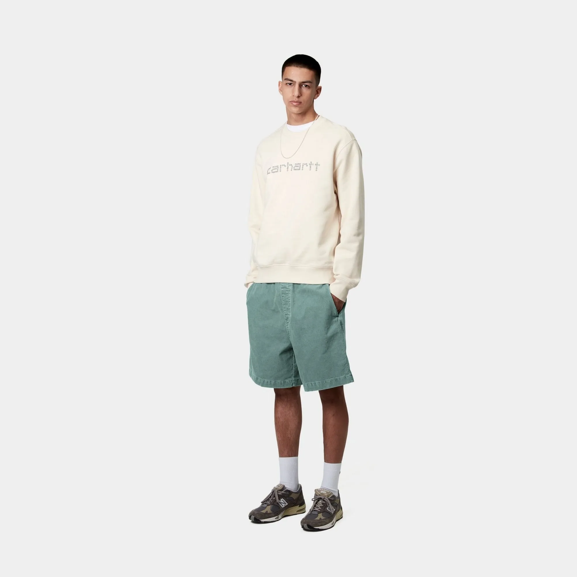 Reynold Corduroy Short | Silver Pine (dusky washed) Carhartt WIP