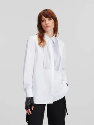 RHINESTONE BIB SHIRT