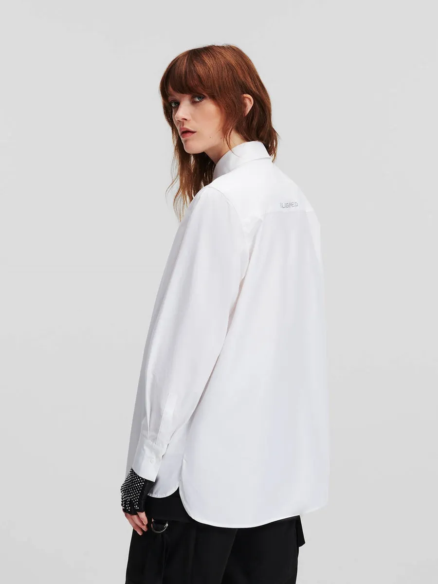 RHINESTONE BIB SHIRT