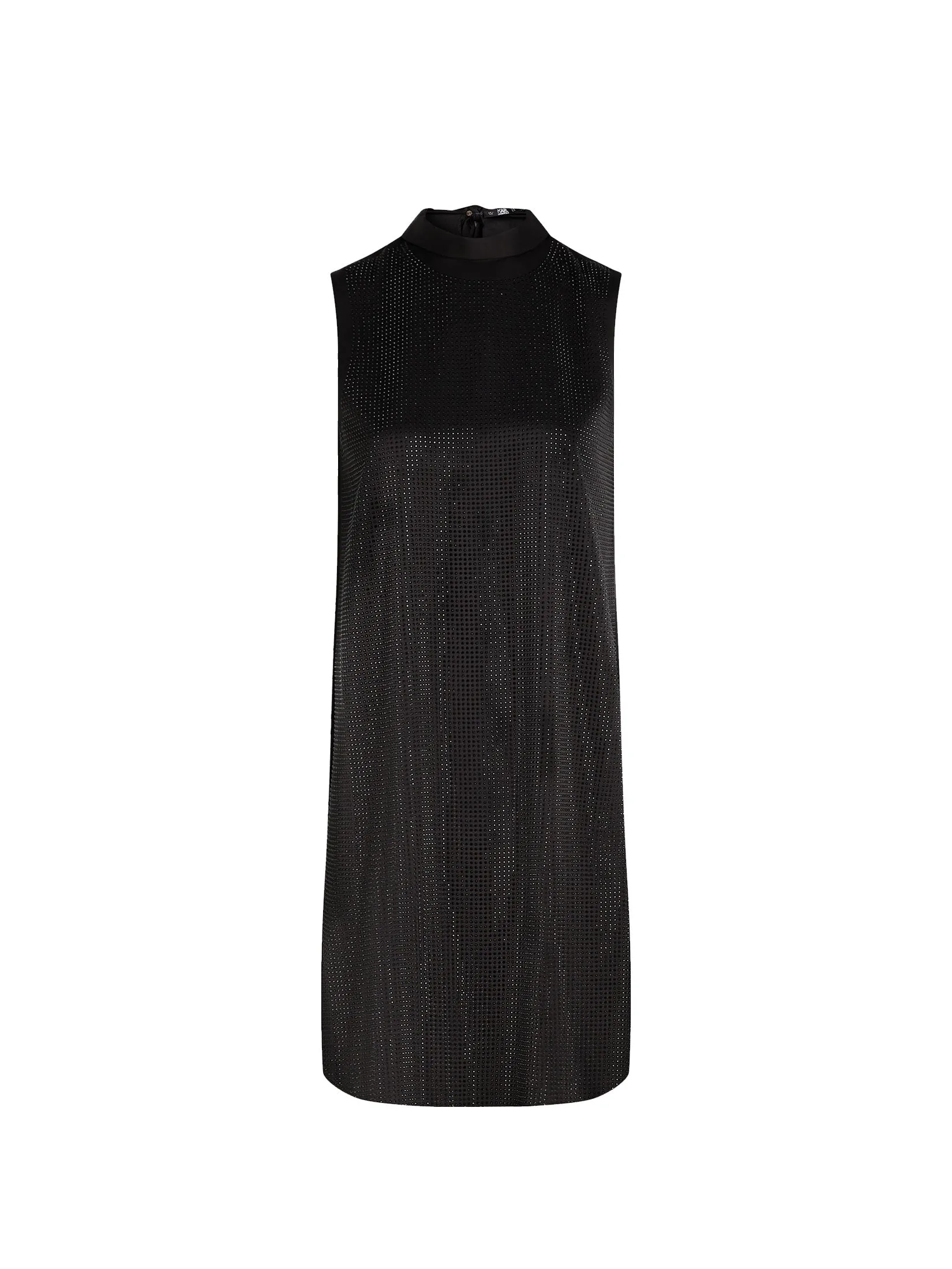 RHINESTONE SHIFT BOW DRESS
