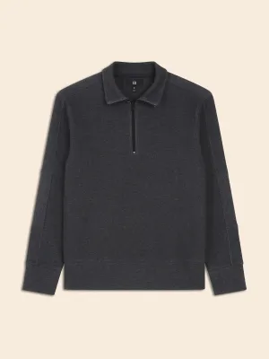 Ribbed Half-Zip Sweatshirt Banana Republic