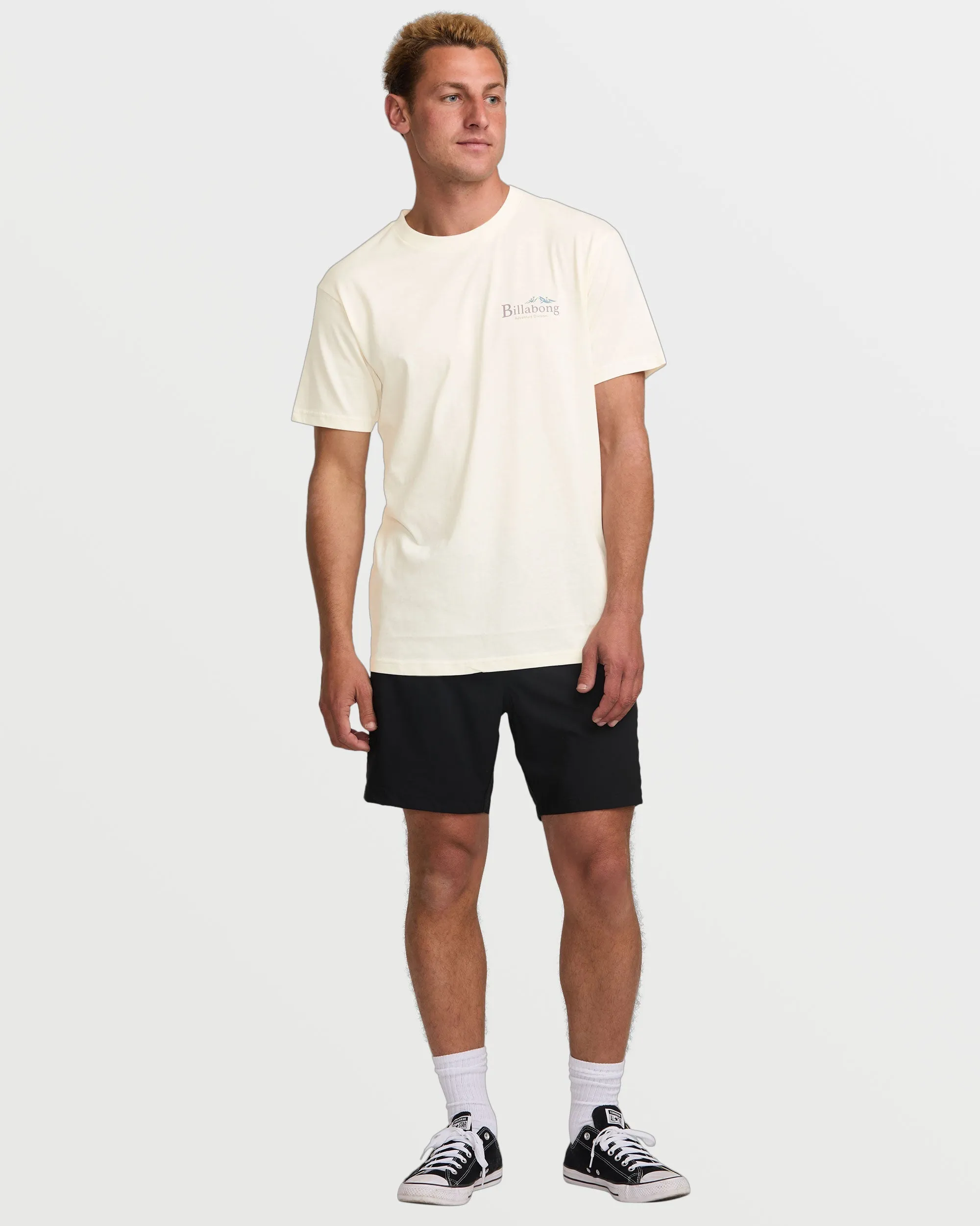 Ridgeline A/Div Tee - Off White Billabong