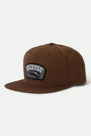 Roller Snapback - Pinecone Brown Brixton