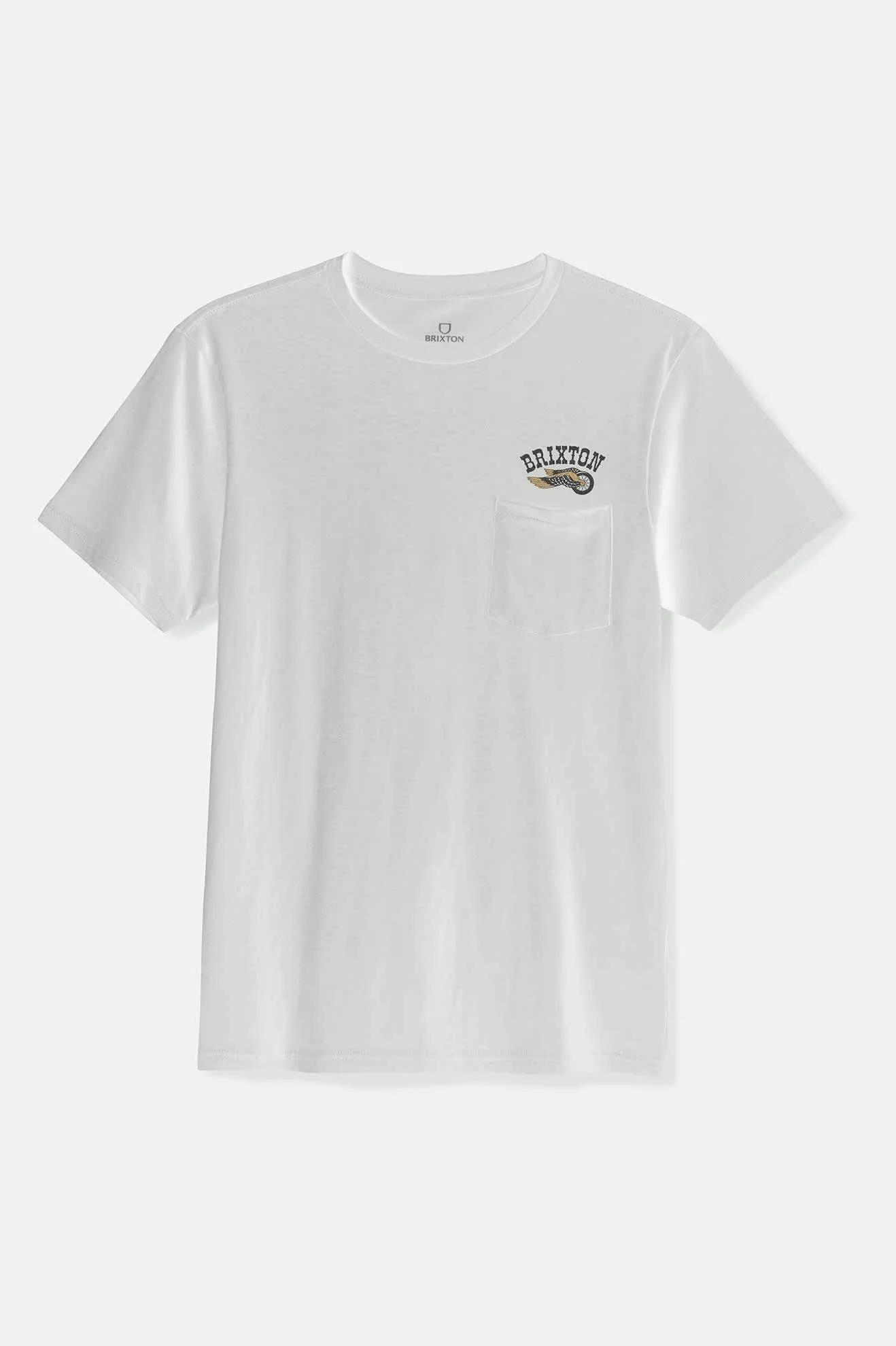 Roller S/S Tailored Pocket T-Shirt - White Brixton