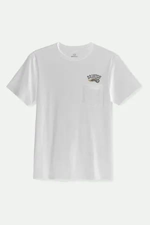 Roller S/S Tailored Pocket T-Shirt - White Brixton