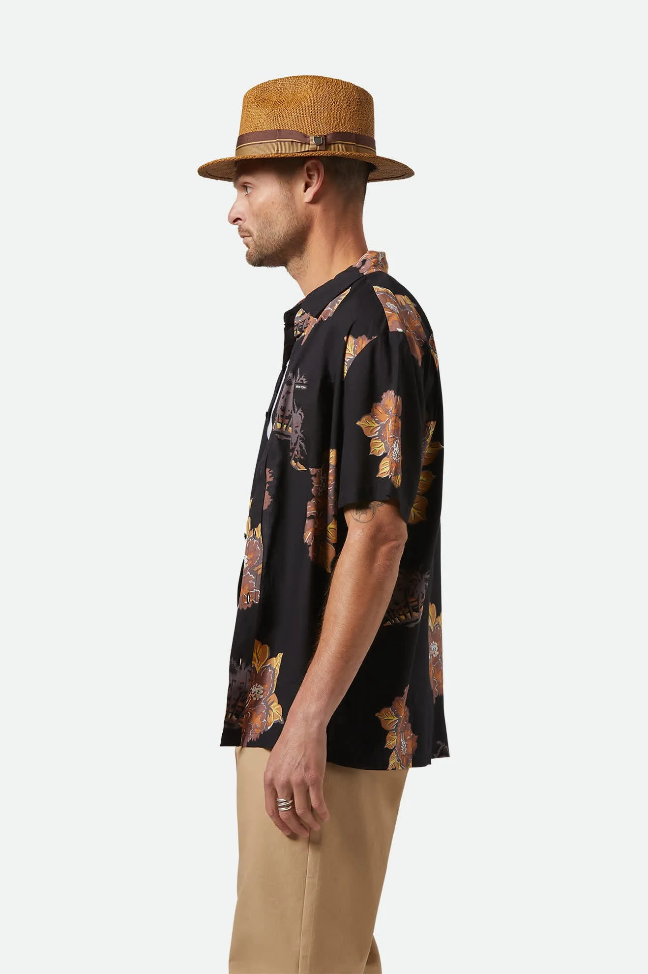 Roma Straw Fedora - Coffee Brixton