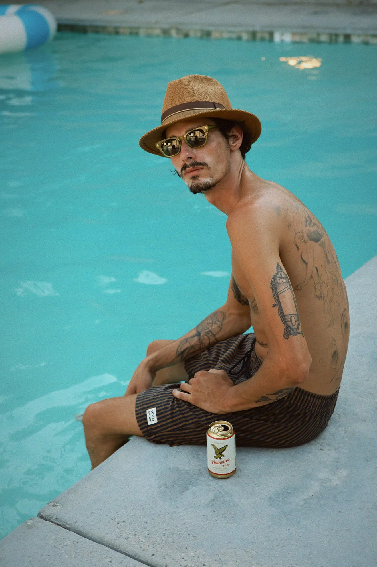 Roma Straw Fedora - Coffee Brixton