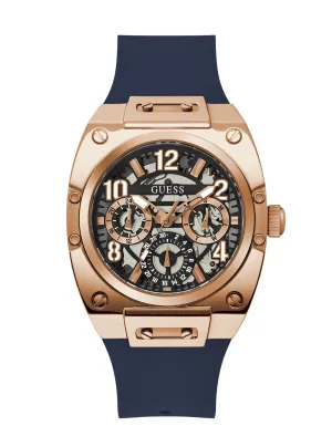 Rose Gold Navy Prodigy Watch Guess