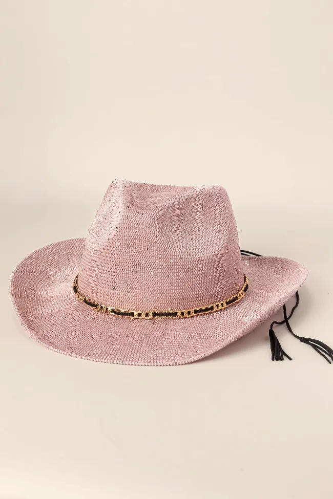 Rose Sequin Cowboy Hat