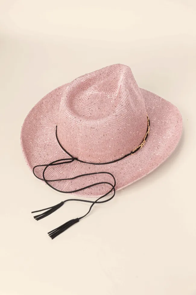 Rose Sequin Cowboy Hat