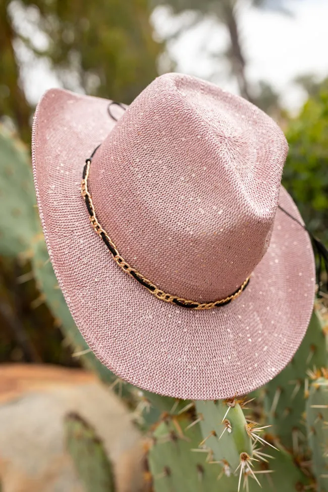 Rose Sequin Cowboy Hat