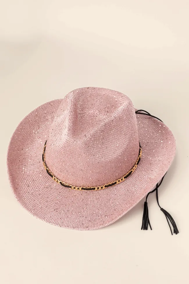 Rose Sequin Cowboy Hat