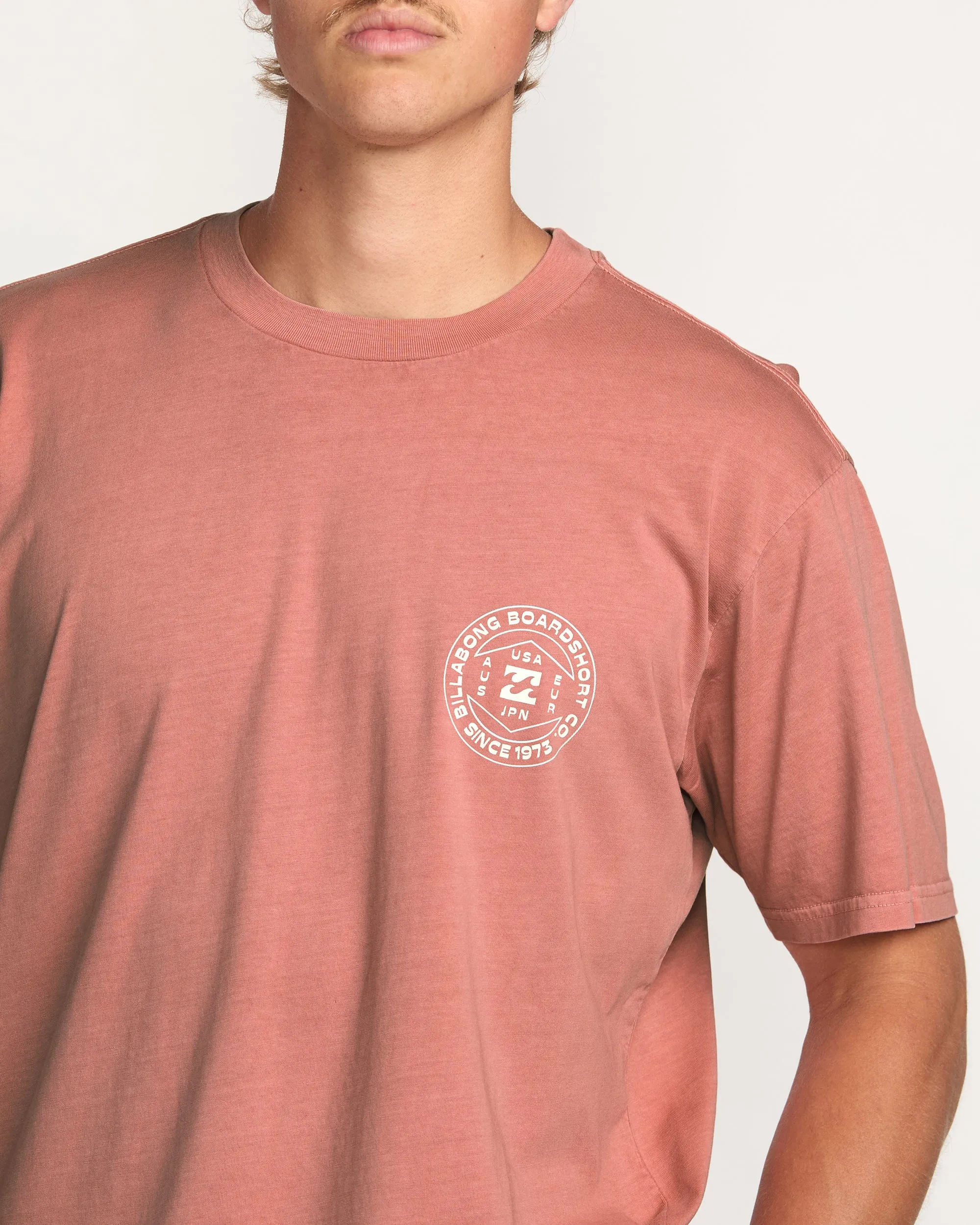 Rotation Premium Wave Wash Tee - Dusty Rose Billabong
