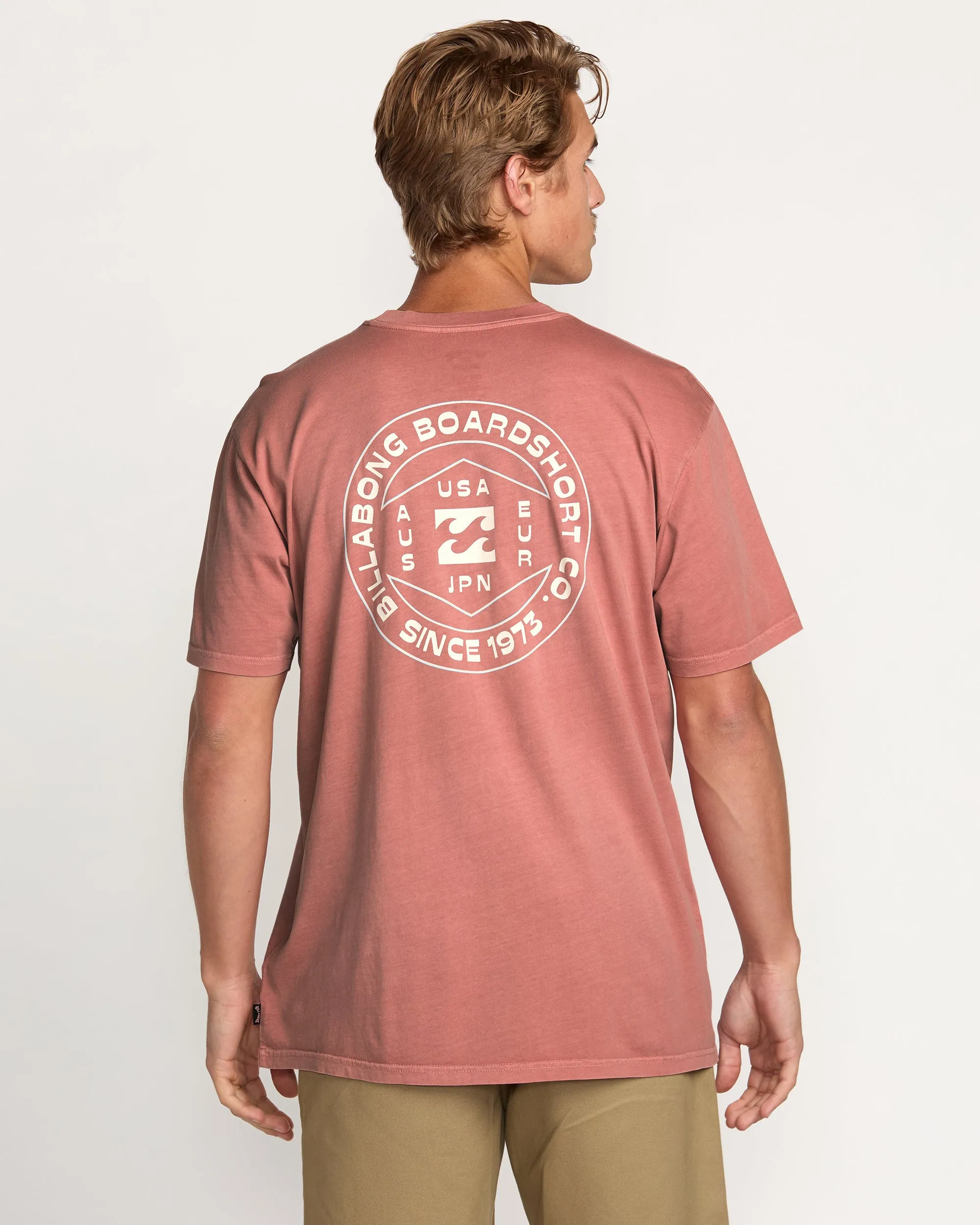 Rotation Premium Wave Wash Tee - Dusty Rose Billabong