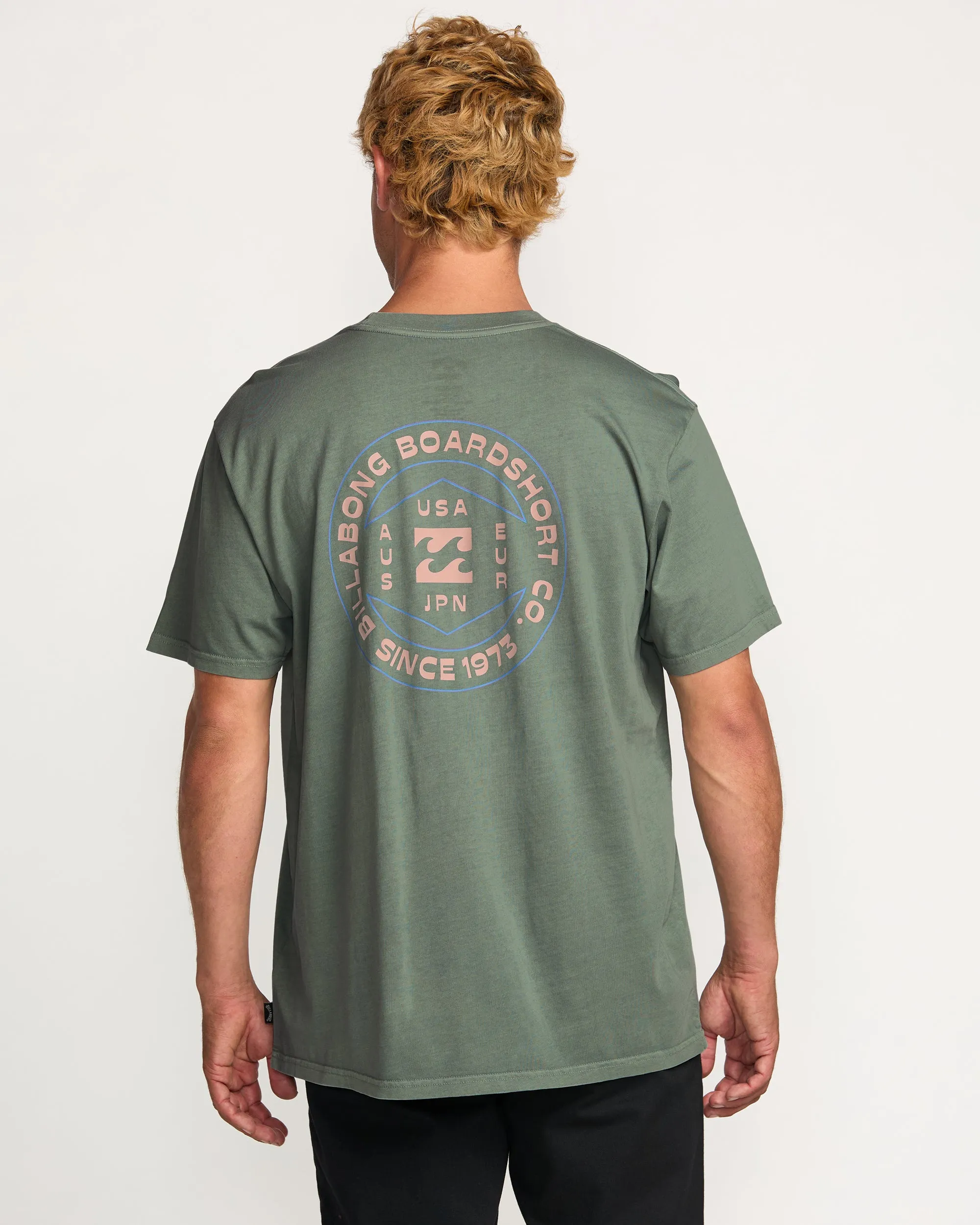 Rotation Premium Wave Wash Tee - Pine Billabong
