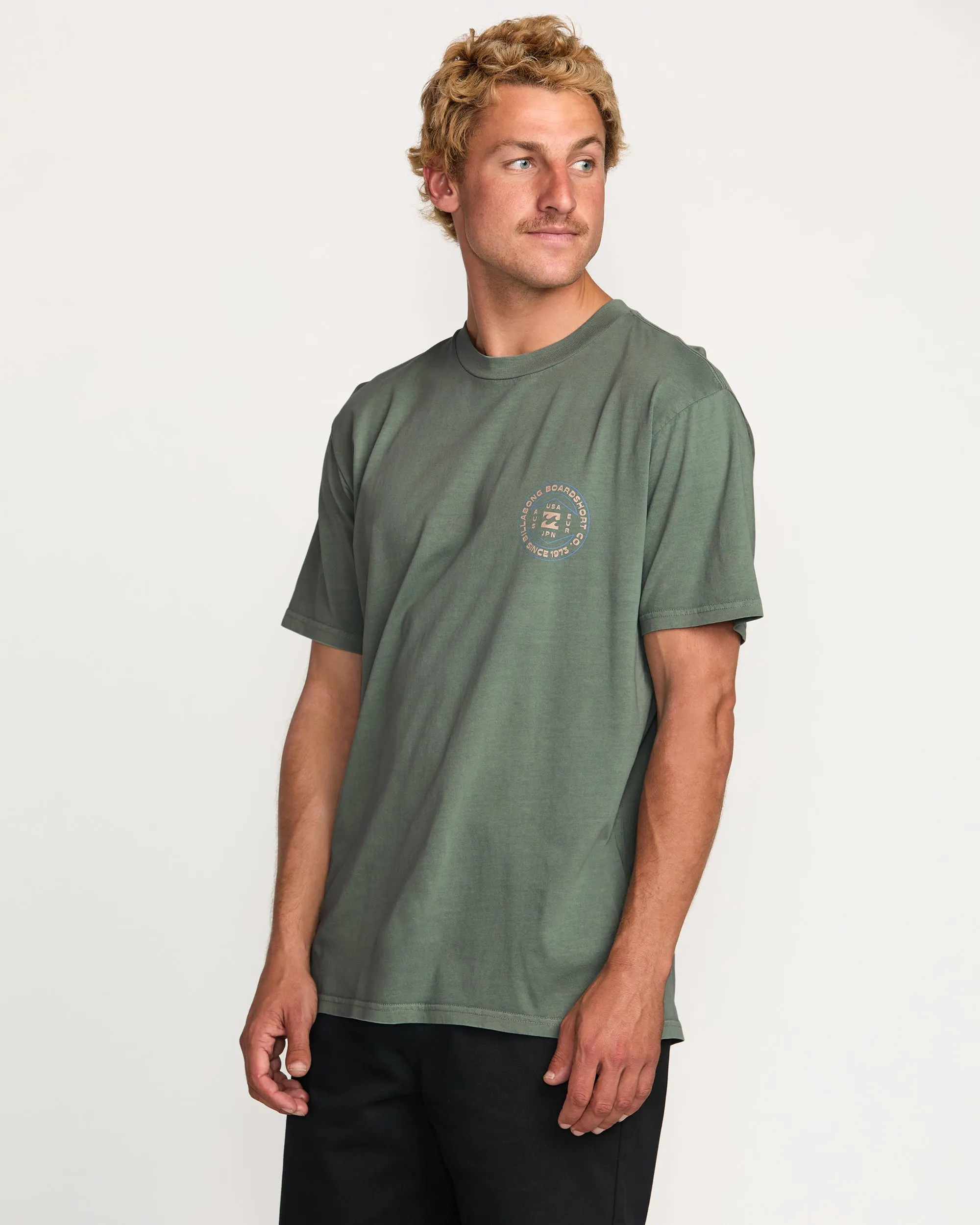 Rotation Premium Wave Wash Tee - Pine Billabong