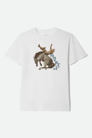 Rowdy S/S Tailored T-Shirt - White Brixton