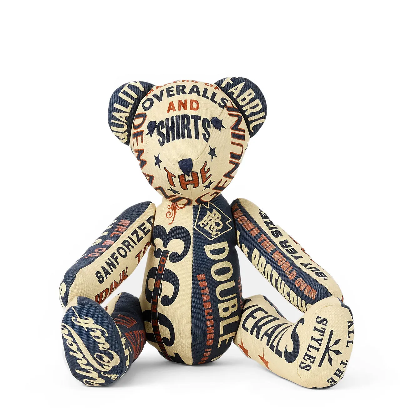 RRL By Ralph Lauren Limited-Edition Patchwork Bear Indigo/Cream/Multi