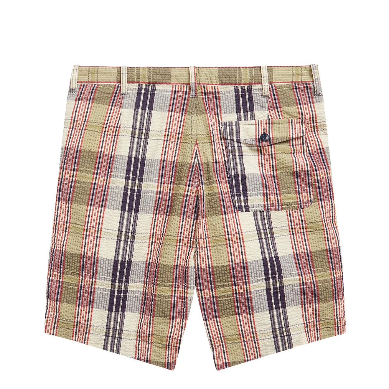 RRL by Ralph Lauren Officer Seersucker Madras Short Multi Blue