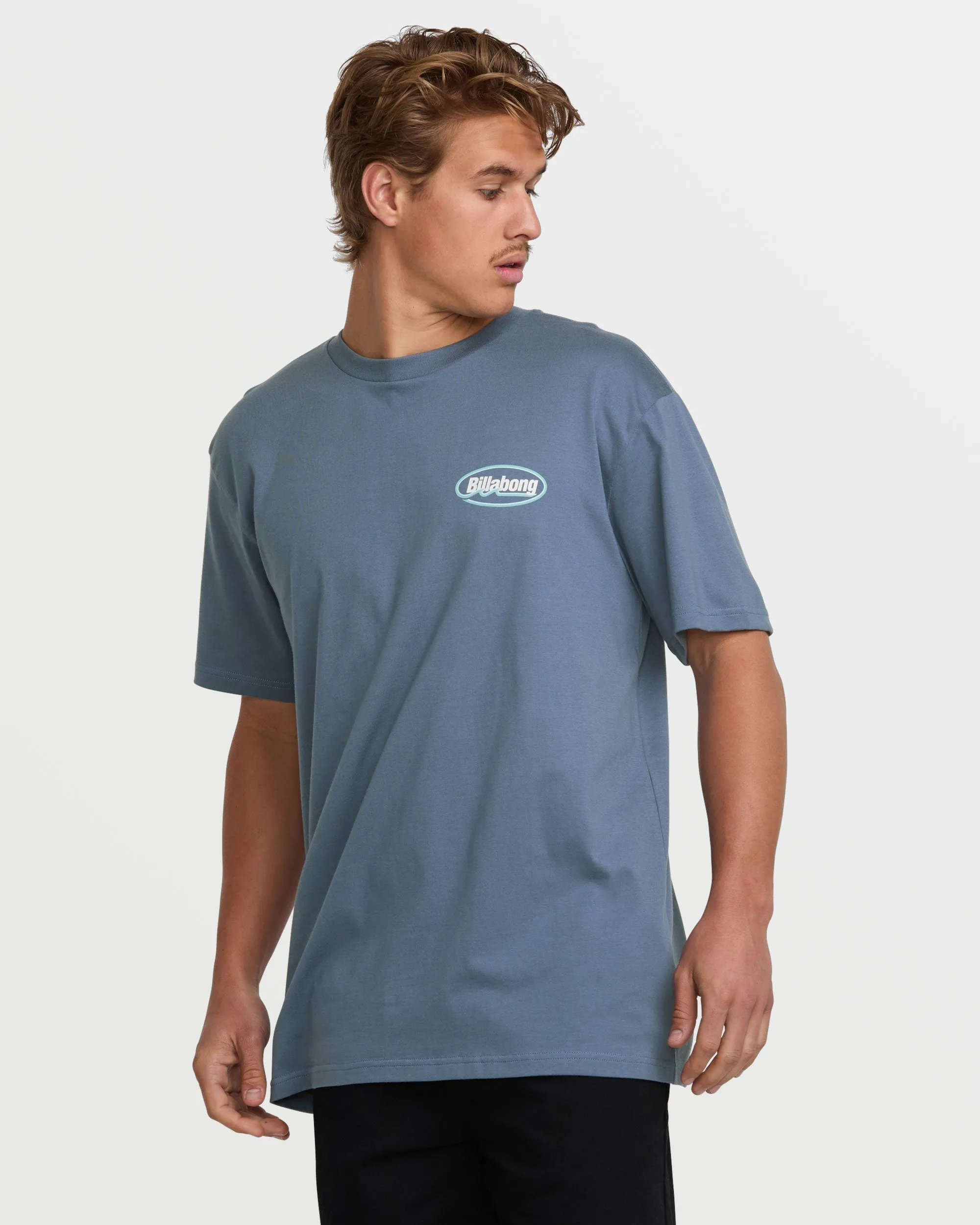 Runner Premium Tee - Slate Blue Billabong