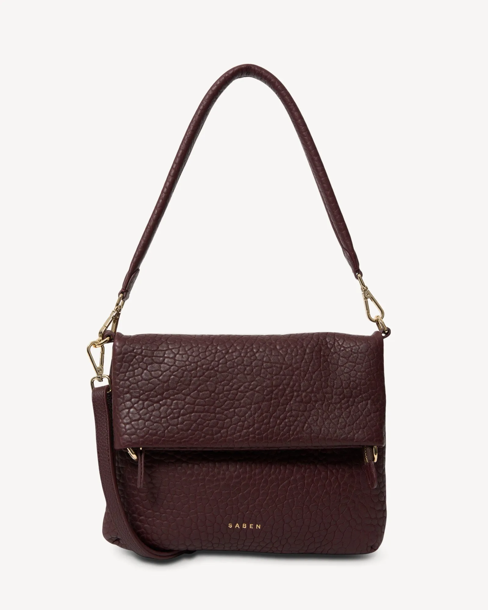 Saben Daria Shoulder Bag Merlot Bubble