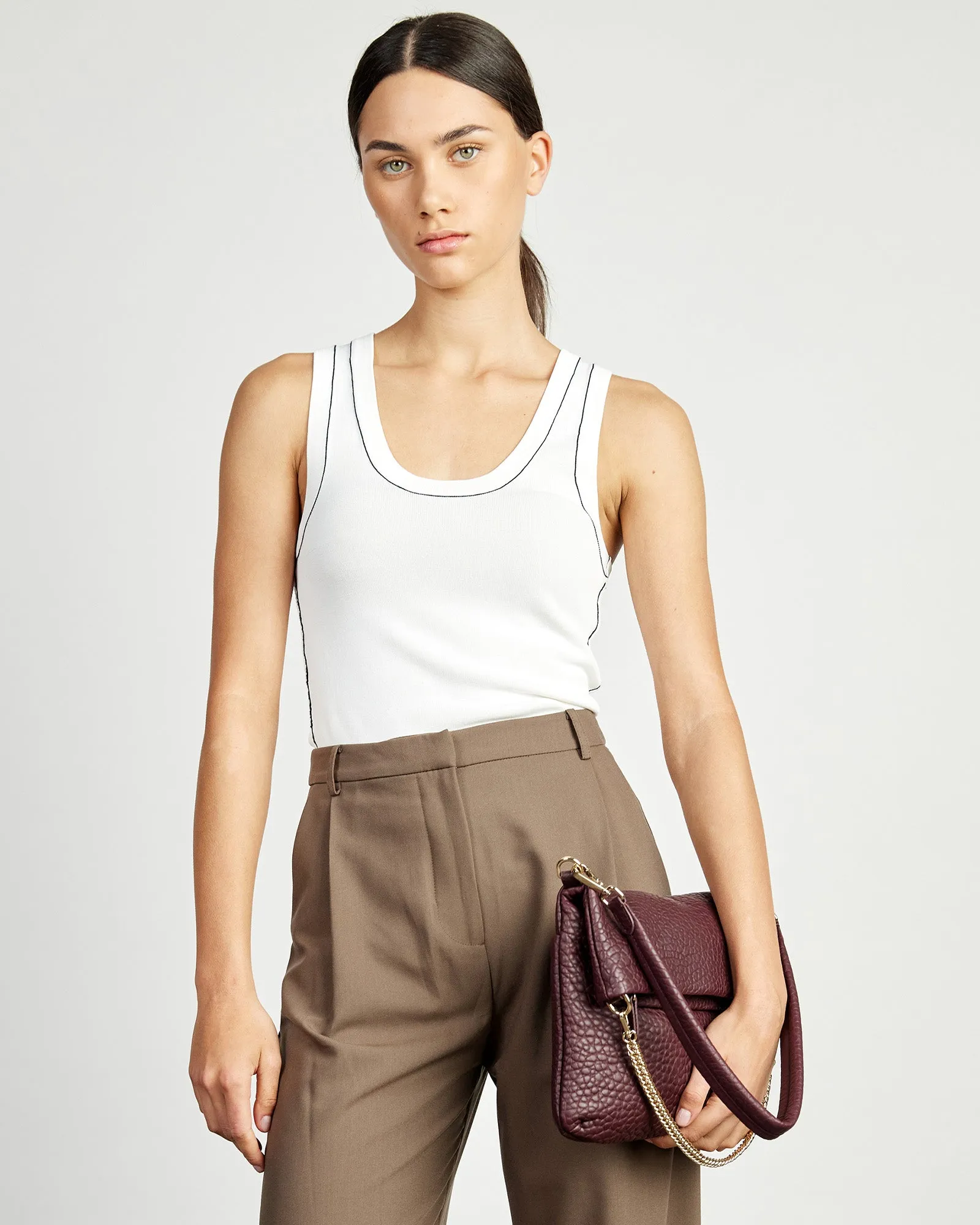 Saben Daria Shoulder Bag Merlot Bubble