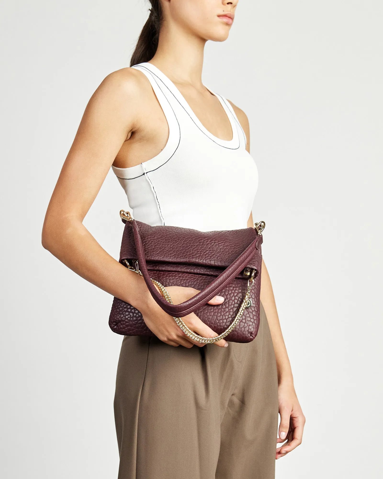 Saben Daria Shoulder Bag Merlot Bubble
