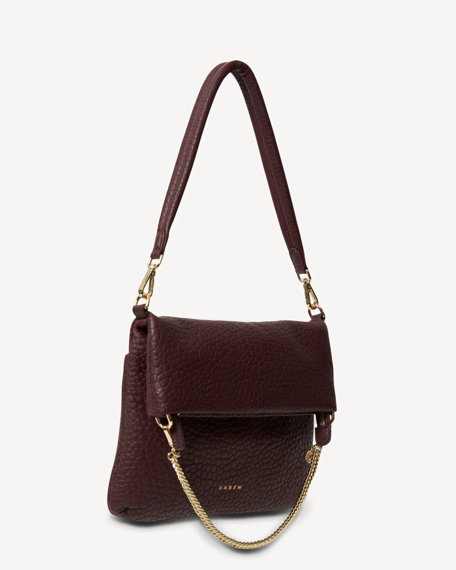 Saben Daria Shoulder Bag Merlot Bubble
