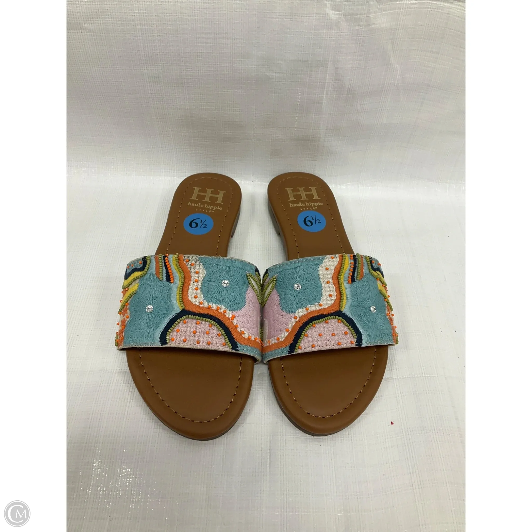 Sandals Flats By Haute Hippie In Multi-colored, Size: 6.5