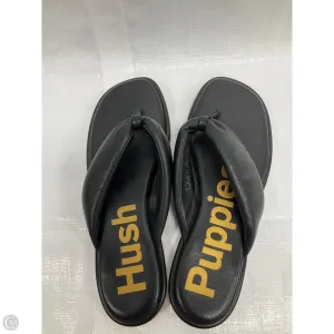 Sandals Flats By Hush Puppies In Black, Size: 8