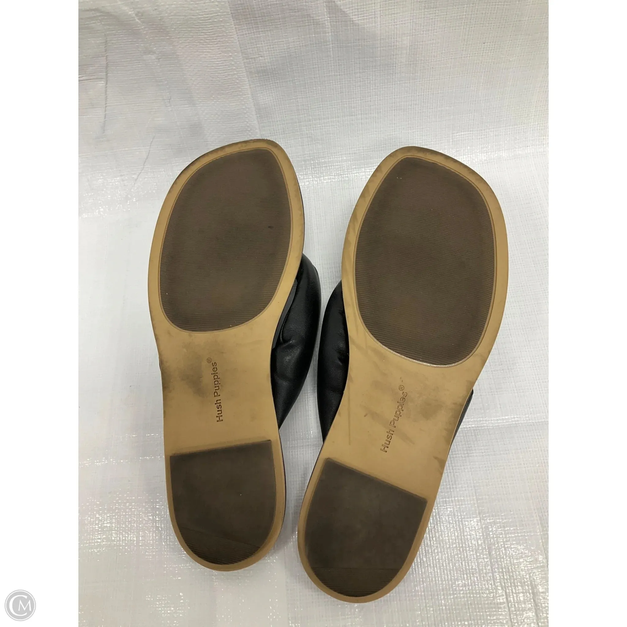 Sandals Flats By Hush Puppies In Black, Size: 8