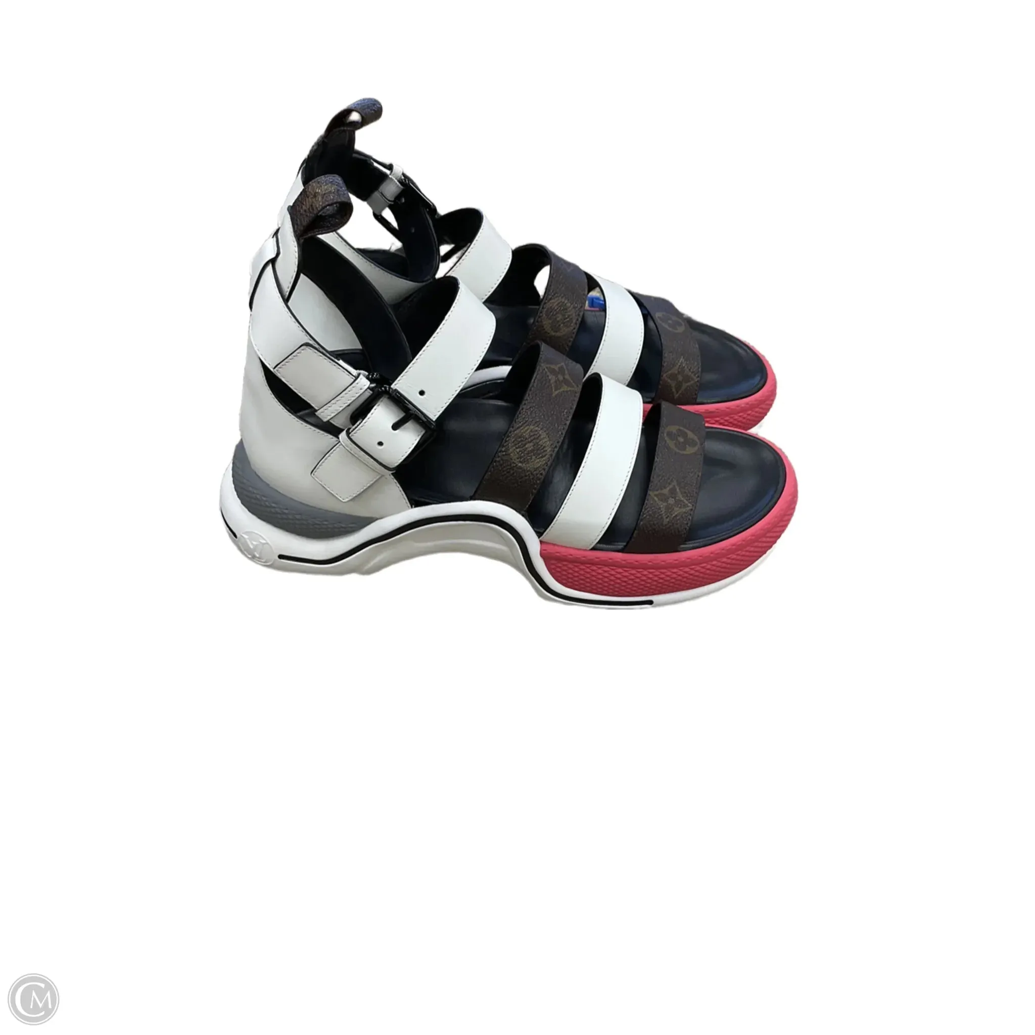 Sandals Luxury Designer By Louis Vuitton In Multi-colored, Size: 9.5